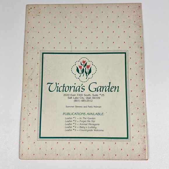 Victoria's Garden Countryside Welcome Cross Stitch Patterns Leaflet #5 VTG 1980s - Picture 4 of 7